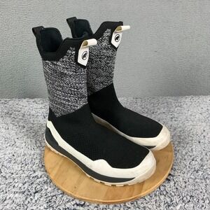 Mammut Falera II High WP Boots Women's 7 Black/White Michelin Soles Knit Winter